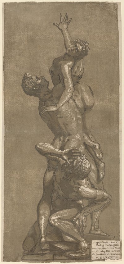 El Rapto de una Sabina de Andrea Andreani after Giovanni Bologna
