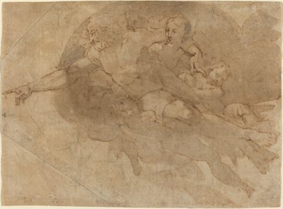 Dios Padre en gloria de Andrea Boscoli after Michelangelo