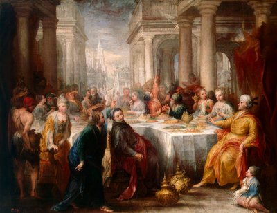 La Fiesta de Belsasar, 1705 de Andrea Celesti