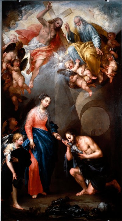 La Virgen aparece a San Jerónimo Emiliano de Andrea Celesti