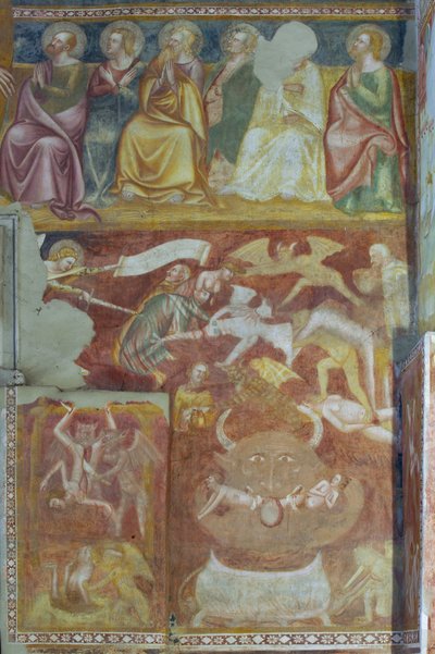Torturas de los condenados (fresco) de Andrea De Bruni