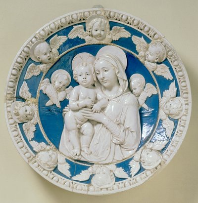 Redondo con Madonna y Niño de Andrea Della Robbia