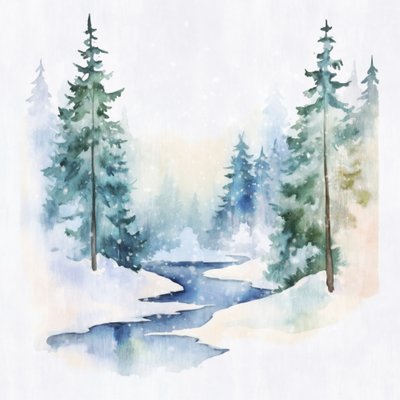 Un bosque invernal en paz de Andrea Haase