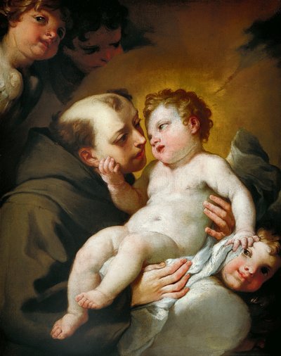 San Antonio de Padua con el Niño Jesús de Andrea Lanzani