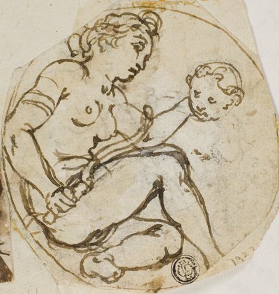 Venus y Cupido de Andrea Lilio