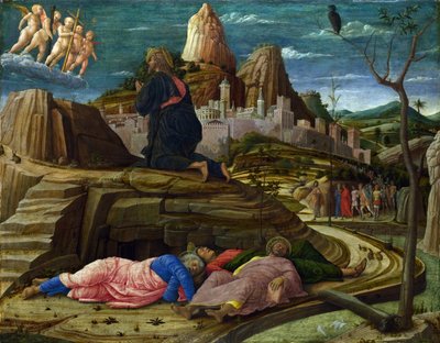 La Agonía en el Jardín, c.1460 de Andrea Mantegna
