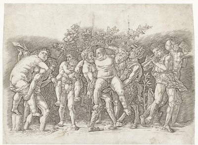 Bacanal conoció a Silenus de Andrea Mantegna