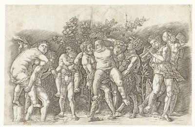 Bacanal conoció a Silenus de Andrea Mantegna
