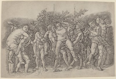 Bacanal con Sileno de Andrea Mantegna