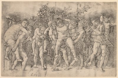 Bacanal con Sileno de Andrea Mantegna