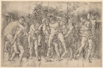 Bacanal con Sileno de Andrea Mantegna