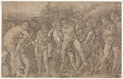 Bacanal con Sileno de Andrea Mantegna