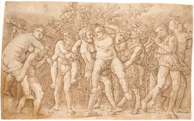 Bacanal con Sileno de Andrea Mantegna