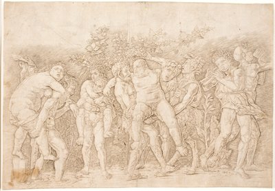 Bacanal con Sileno de Andrea Mantegna
