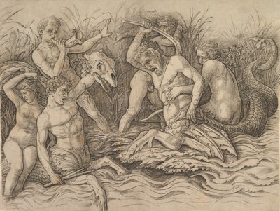 Batalla de los Dioses del Mar de Andrea Mantegna