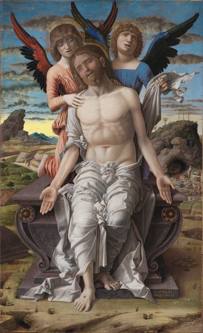 Cristo como el Redentor Sufriente de Andrea Mantegna