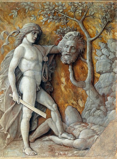 David sosteniendo la cabeza de Goliat de Andrea Mantegna