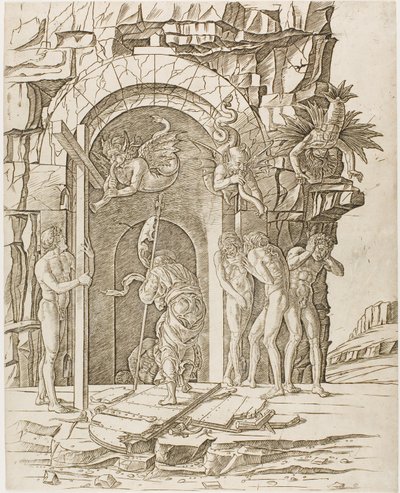 Descenso al Limbo de Andrea Mantegna
