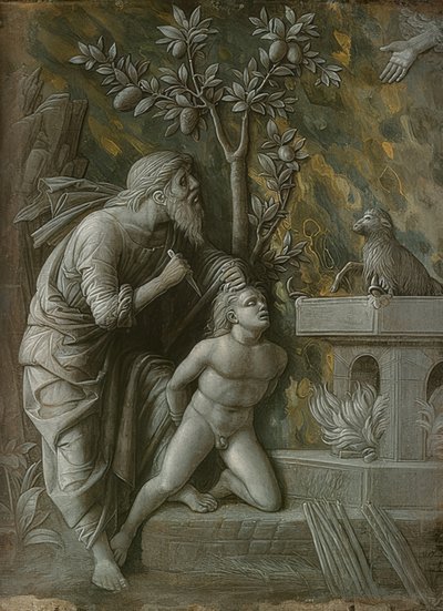 El sacrificio de Isaac de Andrea Mantegna