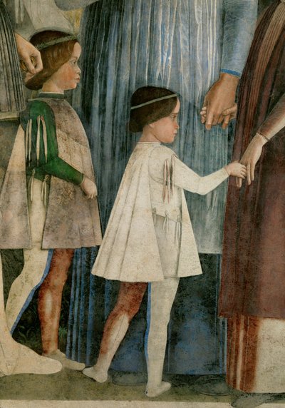 Francesco y Sigismondo, hijos de Lodovico Gonzaga (fresco) de Andrea Mantegna