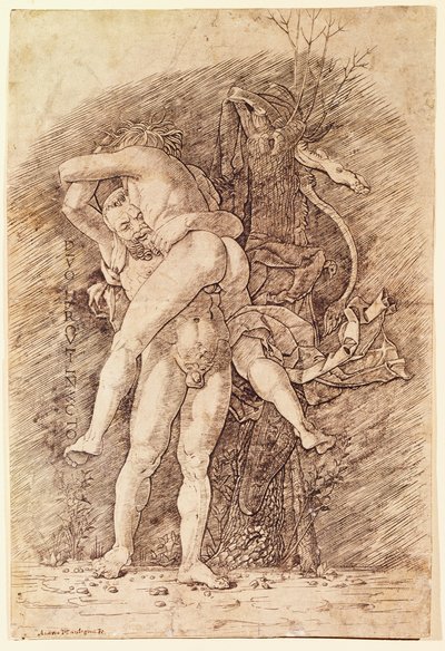 Hércules y Anteo de Andrea Mantegna