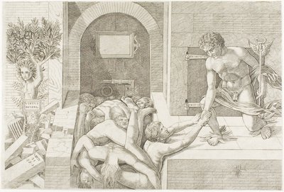 Ignorancia y Mercurio de Andrea Mantegna
