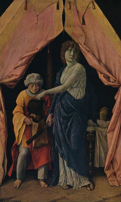 Judith con la cabeza de Holofernes, 1495-1500 de Andrea Mantegna