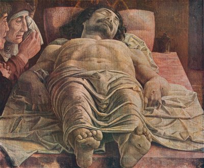 Lamentación sobre Cristo Muerto, 1470-1474, 1930 de Andrea Mantegna