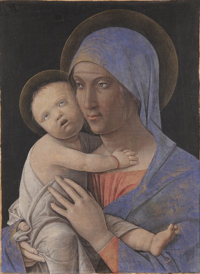 Madonna con niño, 1480 de Andrea Mantegna