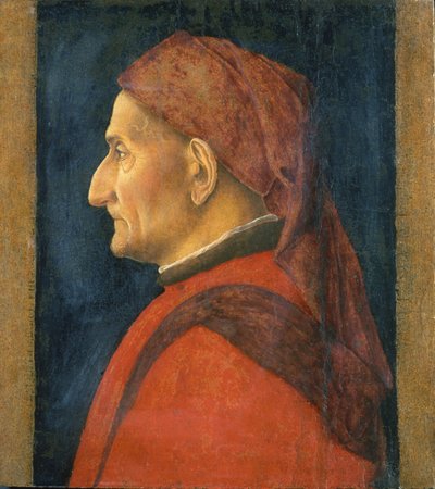 Retrato de un hombre, 1450 de Andrea Mantegna
