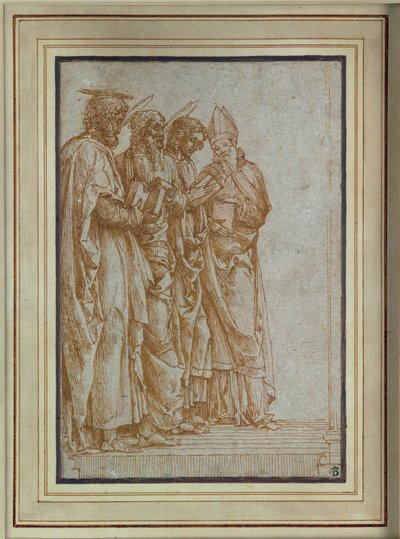 Santos Pedro, Pablo, Juan el Evangelista y Zeno de Andrea Mantegna