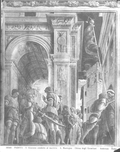 Santiago el Mayor en su camino a la ejecución (detalle) de Andrea Mantegna