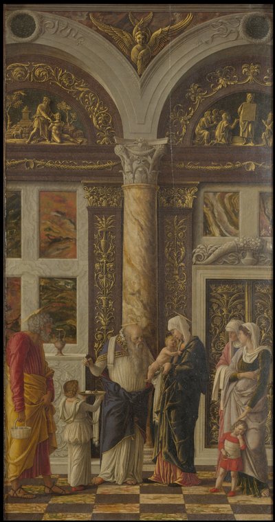 La circuncisión Trittico degli uffizi Uffizi Tryptich, panel derecho, ca 1463-1464 de Andrea Mantegna