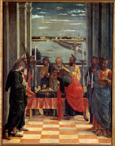 La muerte de la Virgen de Andrea Mantegna