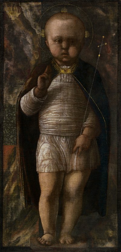 El Niño Salvador, c.1460 (temple sobre lienzo) de Andrea Mantegna