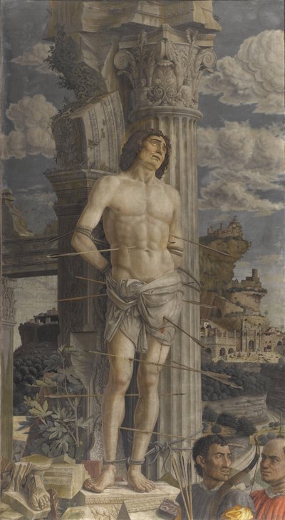 El Martirio de San Sebastián de Andrea Mantegna