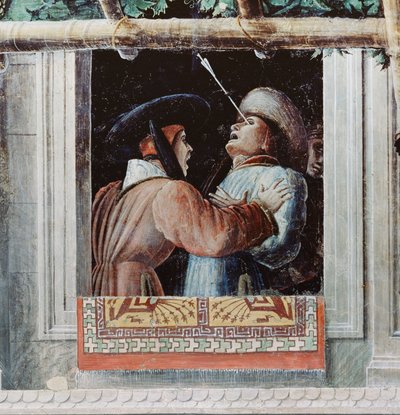 El martirio de San Cristóbal (detalle) de Andrea Mantegna
