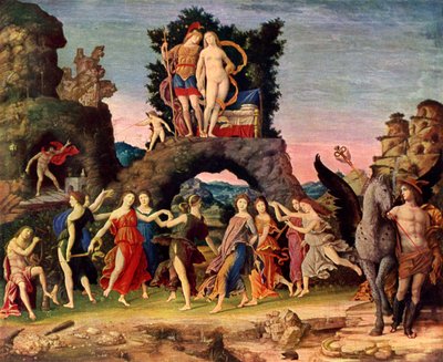 El Parnaso: Marte y Venus, 1497, 1929 de Andrea Mantegna