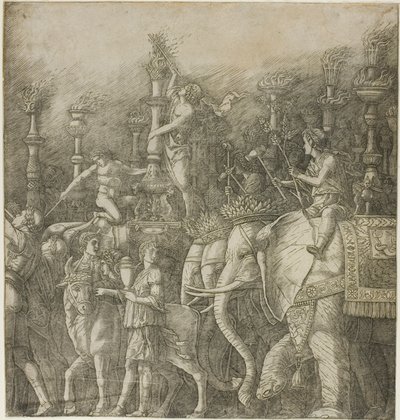 El triunfo de Julio César de Andrea Mantegna