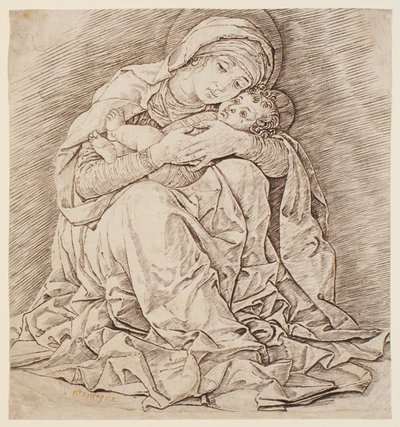 La Virgen y el Niño de Andrea Mantegna