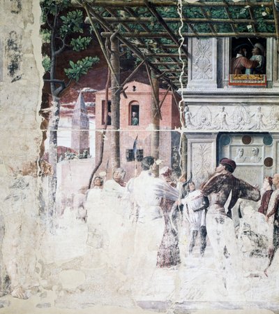 La condena de San Cristóbal (detalle) de Andrea Mantegna