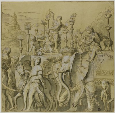 Triunfos de Julio César: Lienzo No. V de Andrea Mantegna