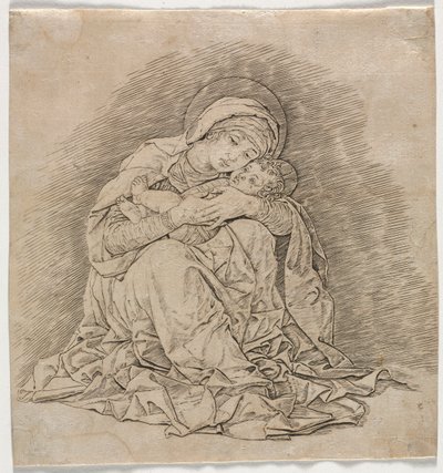Virgen y Niño, 1485-1491 de Andrea Mantegna