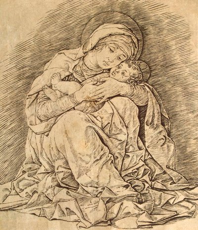 Virgen y niño de Andrea Mantegna