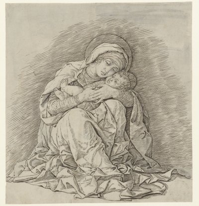 María sentada con el niño de Andrea Mantegna