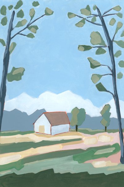 Highlands, 2023 (acrílico sobre papel) de Andrea Mejia