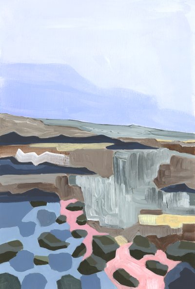 Serenidad, 2024 (acrílico sobre papel) de Andrea Mejia