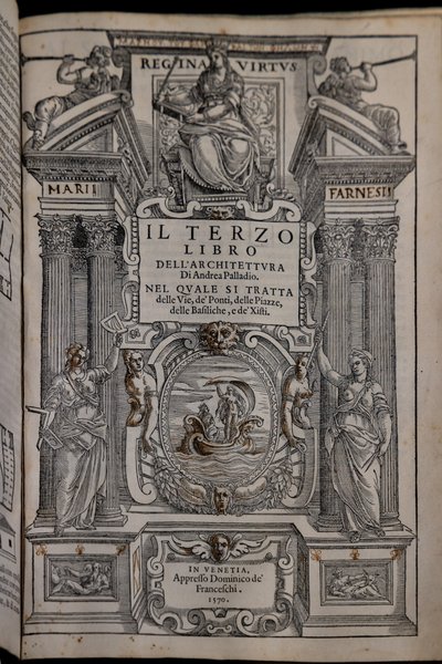 Página del tercero de Los cuatro volúmenes sobre arquitectura de Andrea Palladio