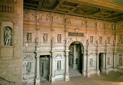 Vista del Teatro Olímpico de Vicenza de Andrea Palladio