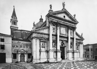 Vista de la fachada de la iglesia, 1566-80 de Andrea Palladio